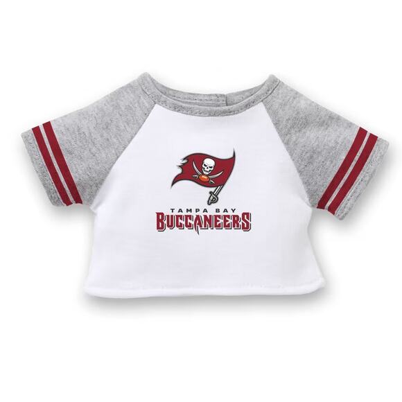 NEW American Girl Doll NFL Tampa Bay Buccaneers Fan Tee Raglan Jersey Shirt - Picture 7 of 13